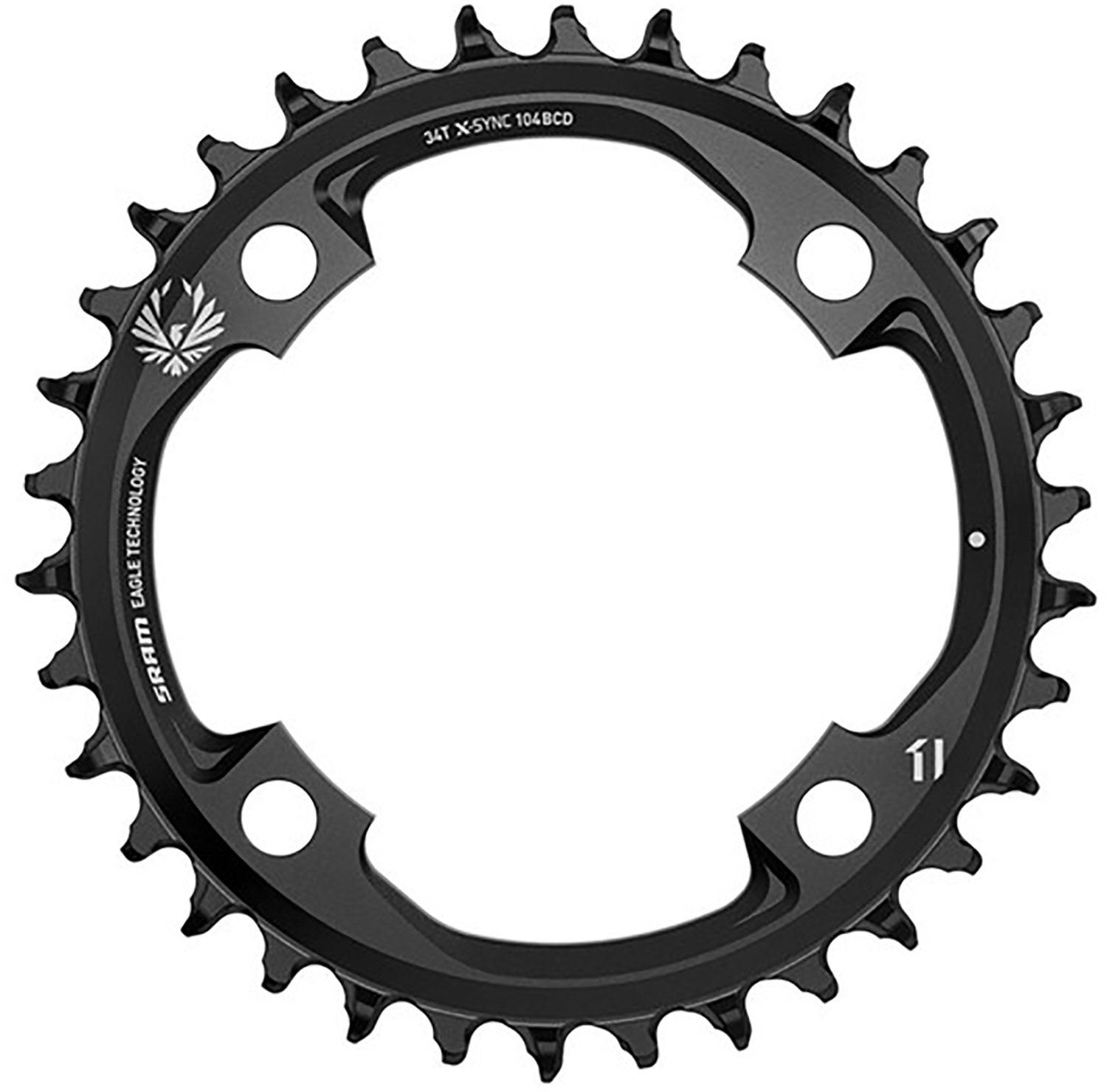 Klinge Ø104 mm Singlespeed 34T - Black Friday Tilbud!