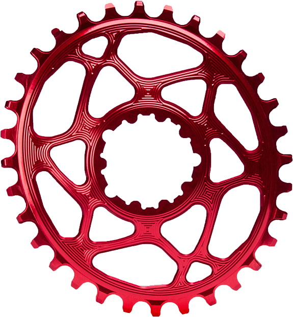 Chainring Direct Mount Singlespeed 28t   (1x10 11 12)  Oval (raceface)   Rød Black Friday Absoluteblack Tilbud