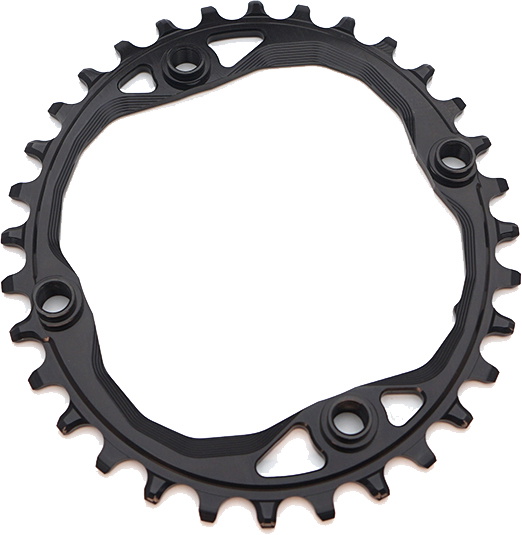 Chainring Singlespeed 32t ø104 Mm   (1x10 11 12) Oval (shimano)   Sort Black Friday Absoluteblack Tilbud