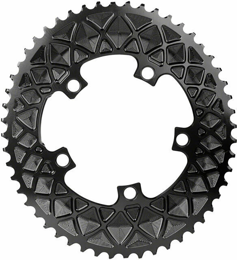 Chainring   52t ø110 Mm   Outer (2x10 11) Oval   Sort Black Friday Absoluteblack Tilbud