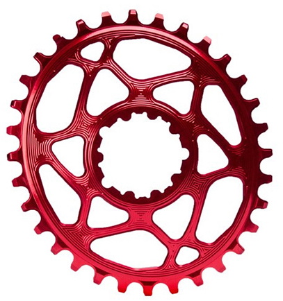 Kædehjul Direct Mount Singlespeed 36t Oval Shimano Rød - Tilbud