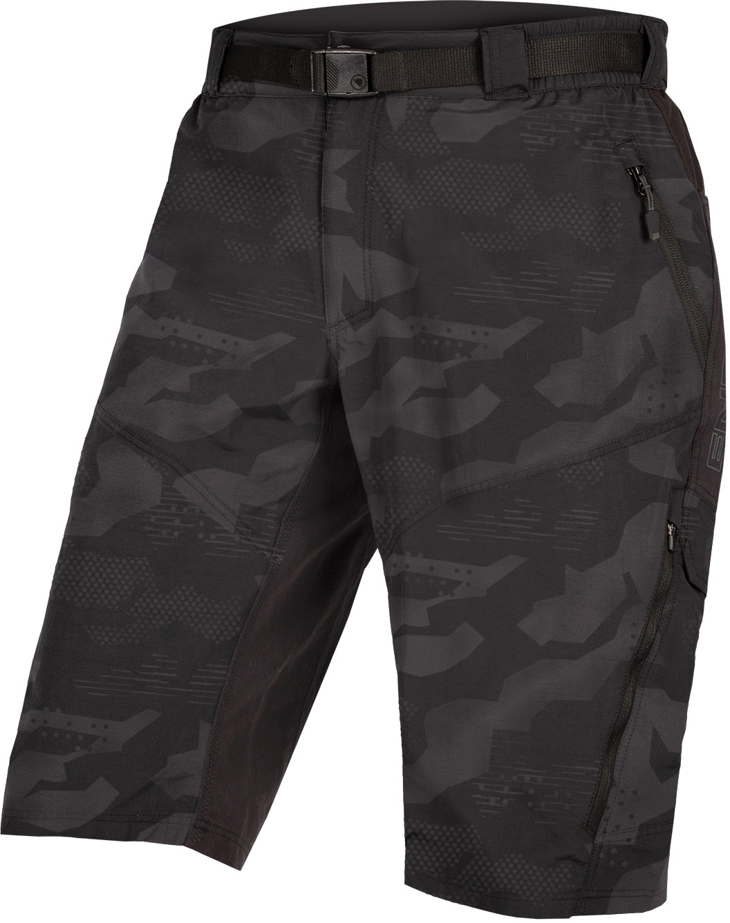 Hummvee Short With Liner   Sort Camo Black Friday Endura Tilbud