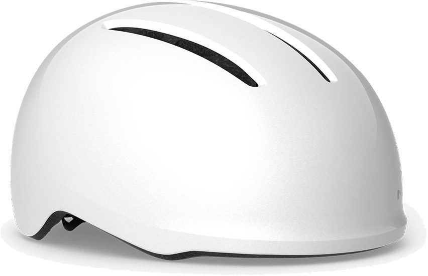 Hel Vibe M. LED Hjelm - Hvid Glans Black Friday Tilbud