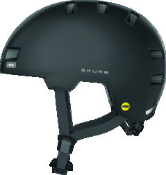 ABUS Skurb MIPS Hjelm - Sort, Black Friday Tilbud!