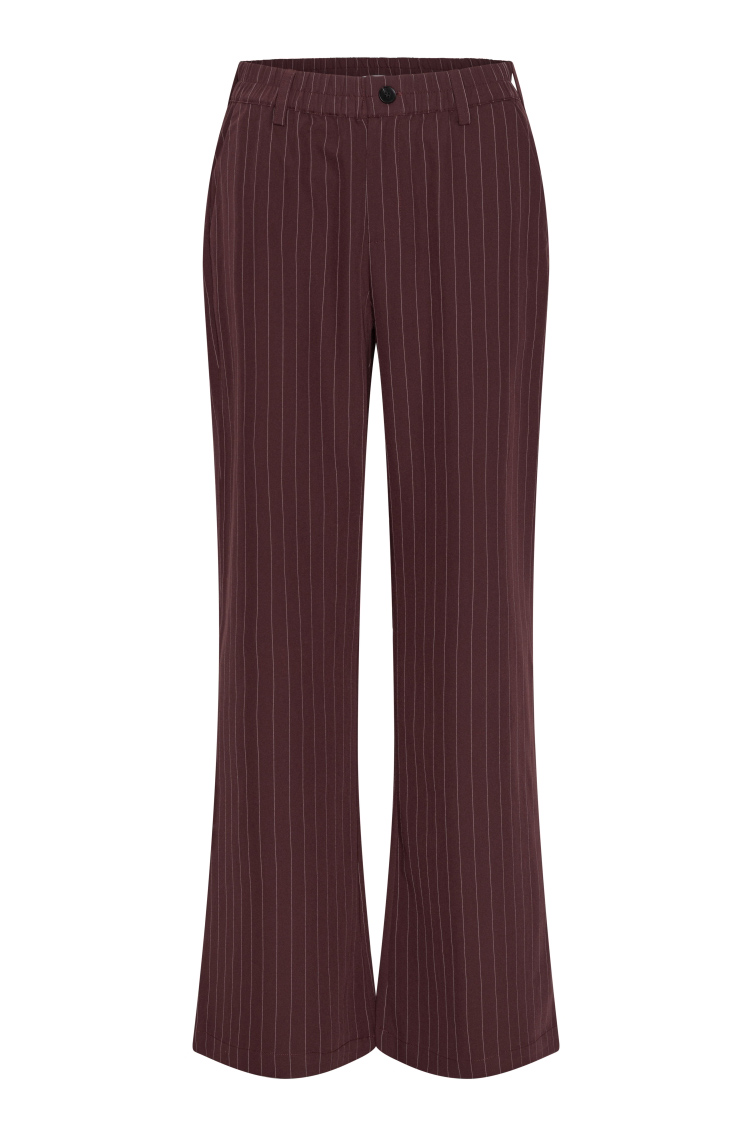 Roberta Pinstripe Bukser i Bordeaux - Black Friday Tilbud