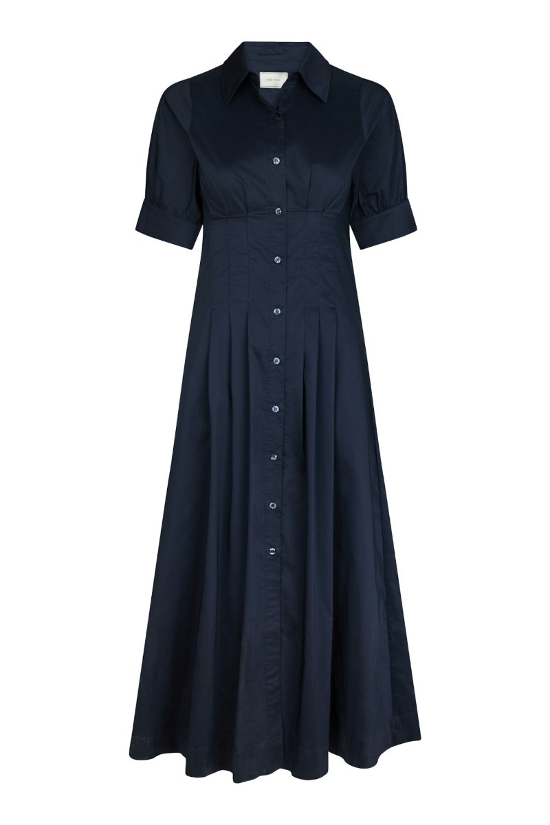 Kjole   Baia Poplin Dress   Navy Black Friday Neo Noir Tilbud
