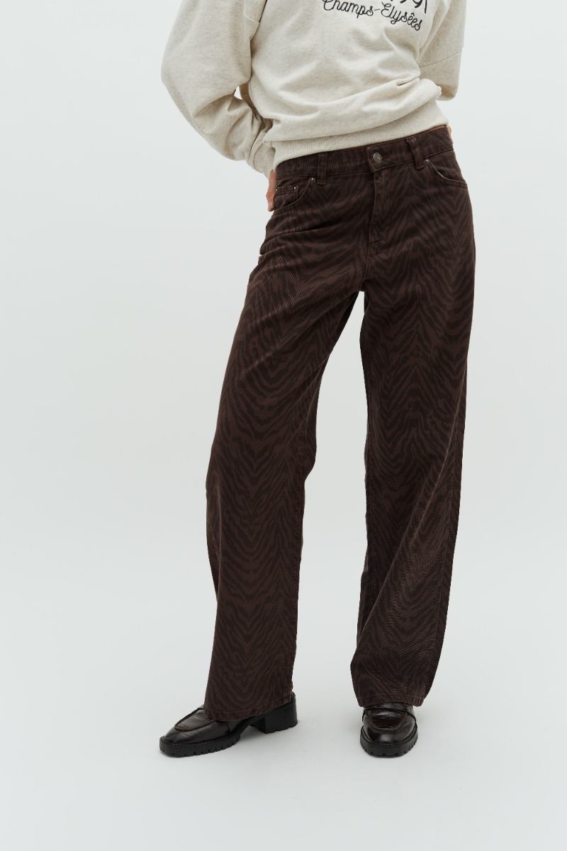 Jeans Cadian G i Zebra Print - Black Friday Tilbud!