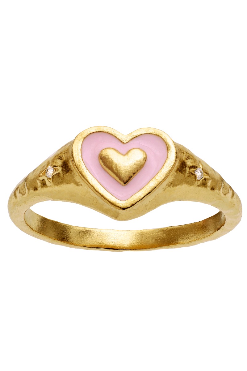 Alma Ring i Guld fra Maanesten - Black Friday Tilbud!