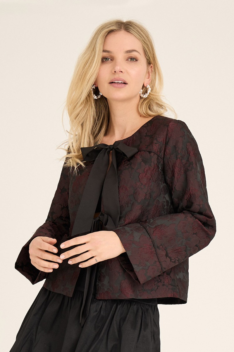 A View   Jakke   Aria Jacket   Burgundy Black Friday A-view Tilbud