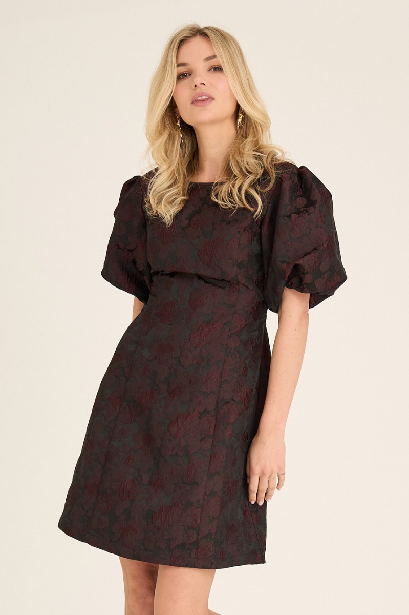 A View   Kjole   Aria New Dress   Burgundy Black Friday A-view Tilbud