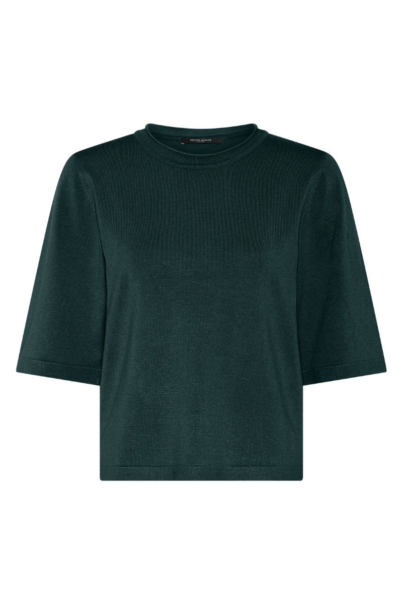 Bluse Anemonebbandra Knit i Mørkegrøn - Black Friday Tilbud