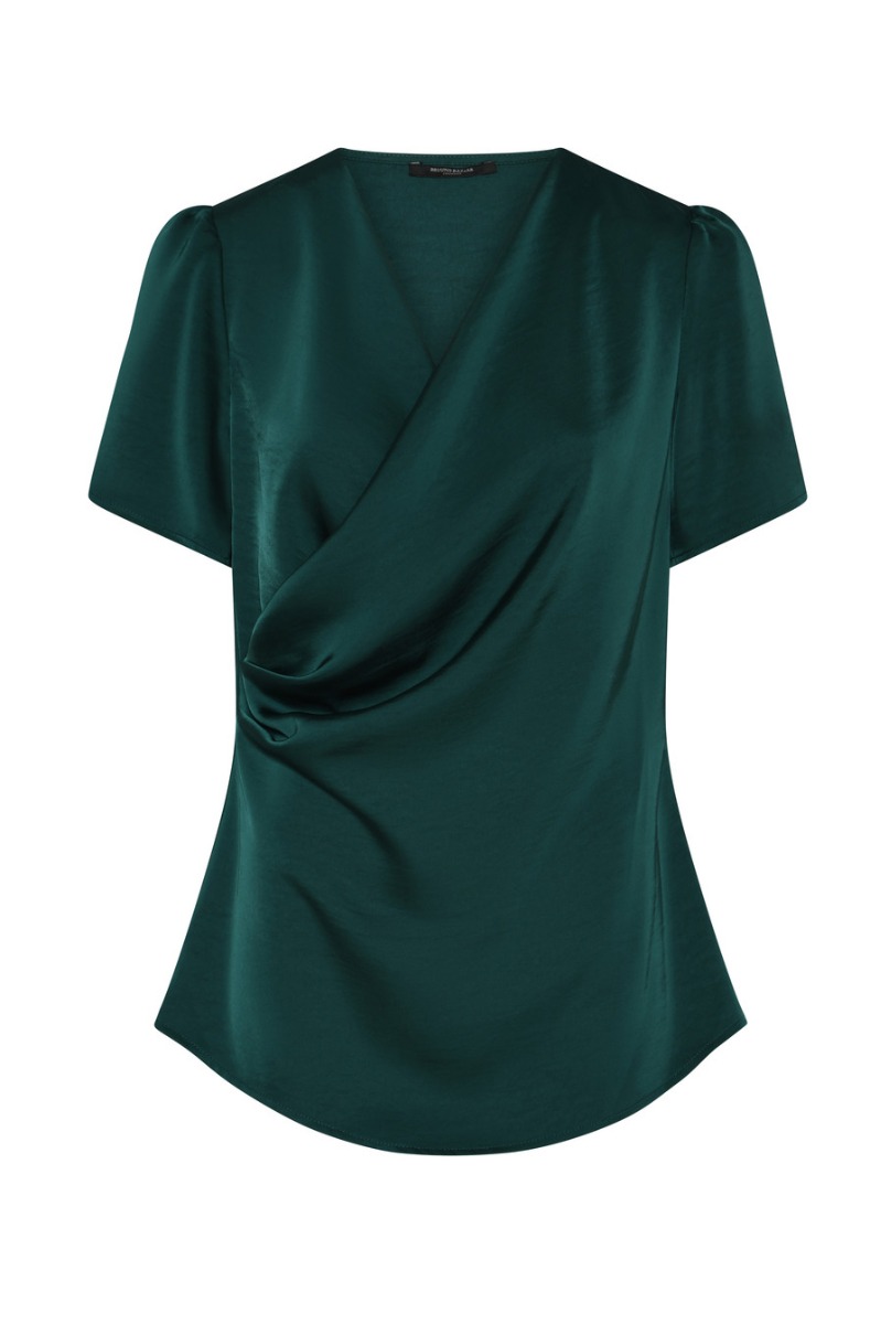 Beckiabbneemy Bluse - Mørkegrøn Black Friday Tilbud