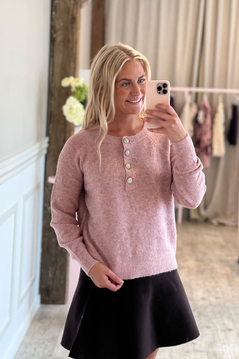 Strik Rina Knit i Rose - Black Friday Tilbud!