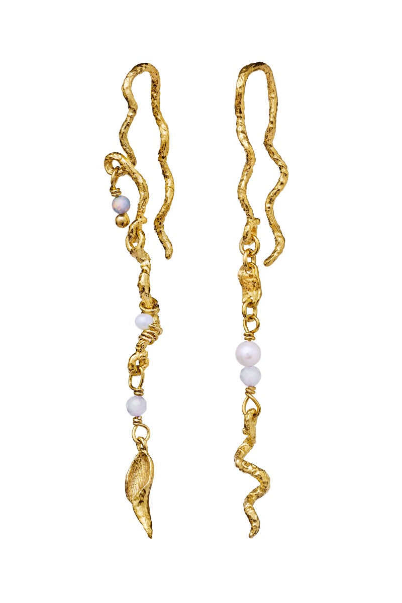 Elisa Øreringe i Guld - Black Friday Tilbud fra Maanesten