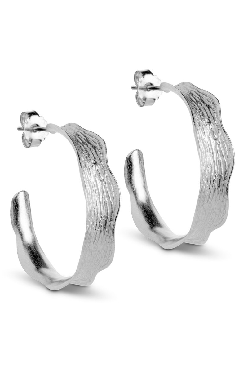 Ane Store Sølv Hoops – Øreringe på Black Friday Tilbud