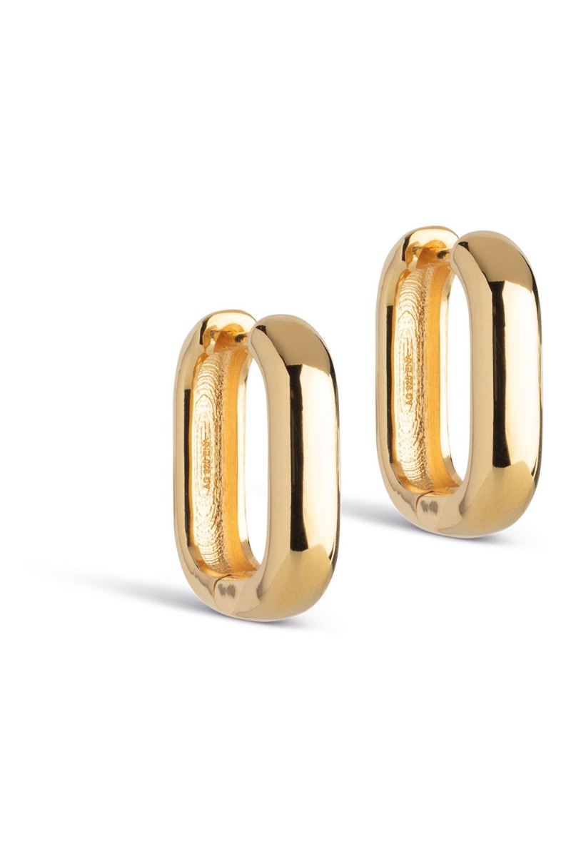 Guld Øreringe 18 Mm – Black Friday Tilbud!