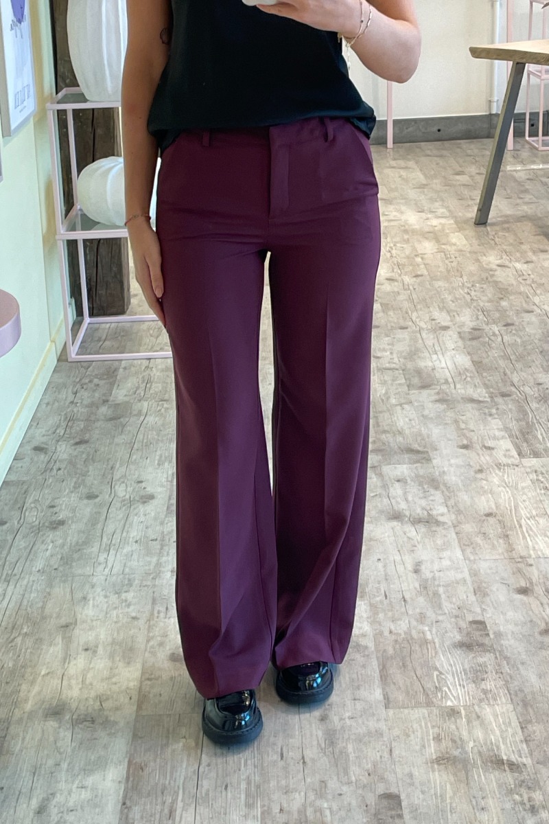 Ichi Bukser - Lexi Wide Pa Fig Black Friday Tilbud