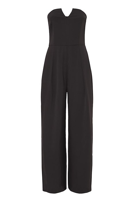 Stilfuld sort jumpsuit fra Ichi - Black Friday Tilbud!