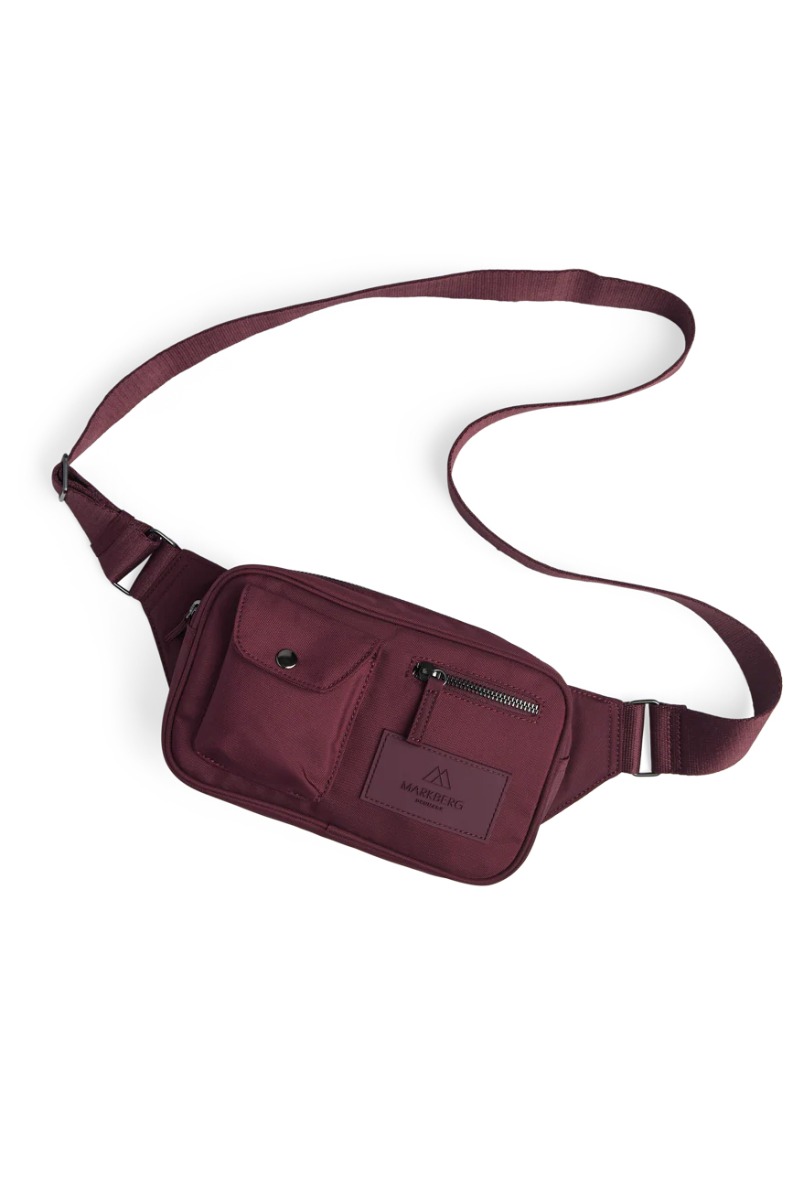 Darlambg Bum Bag i Monokrom Bordeaux - Black Friday Tilbud