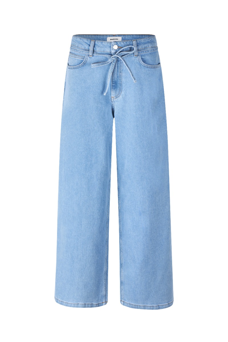 Højtaljede jeans Isolde i lys blå - Black Friday tilbud!