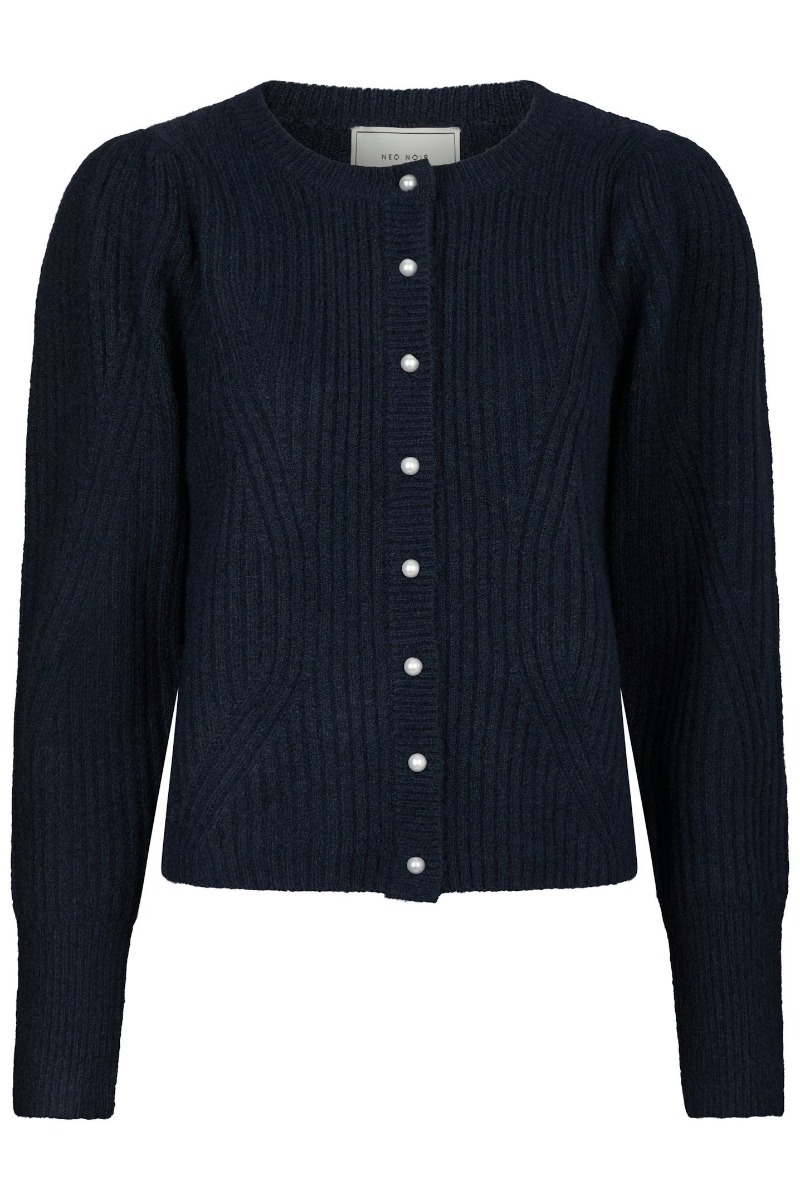 Puli Knit Cardigan i Navy - Black Friday Tilbud!