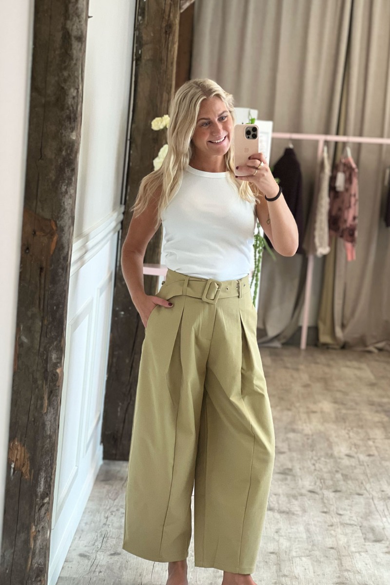 Culotte Bukser i Camel - Black Friday Tilbud fra Sisters Point