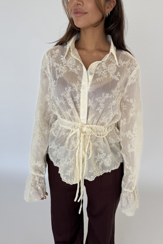 Skjorte Triss Off White - Black Friday Tilbud!