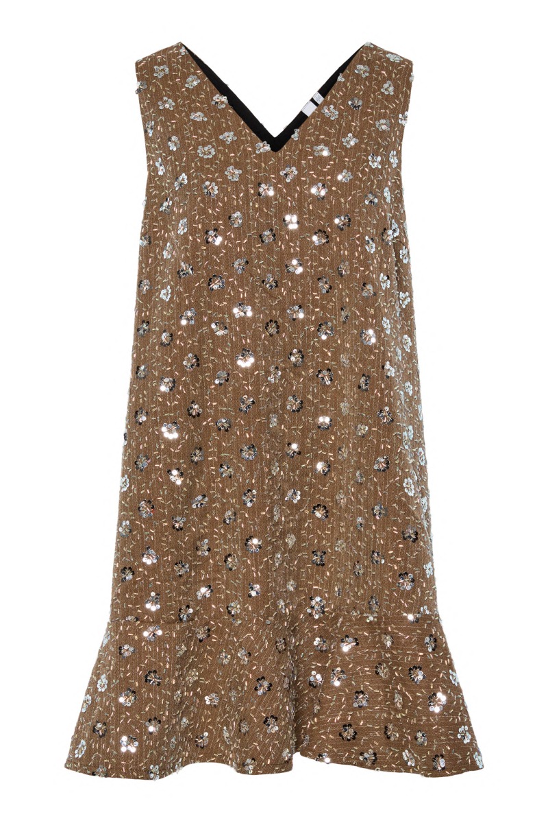 Y.a.s Kjole Soller Sl Dress i Taupe Grå - Black Friday Tilbud