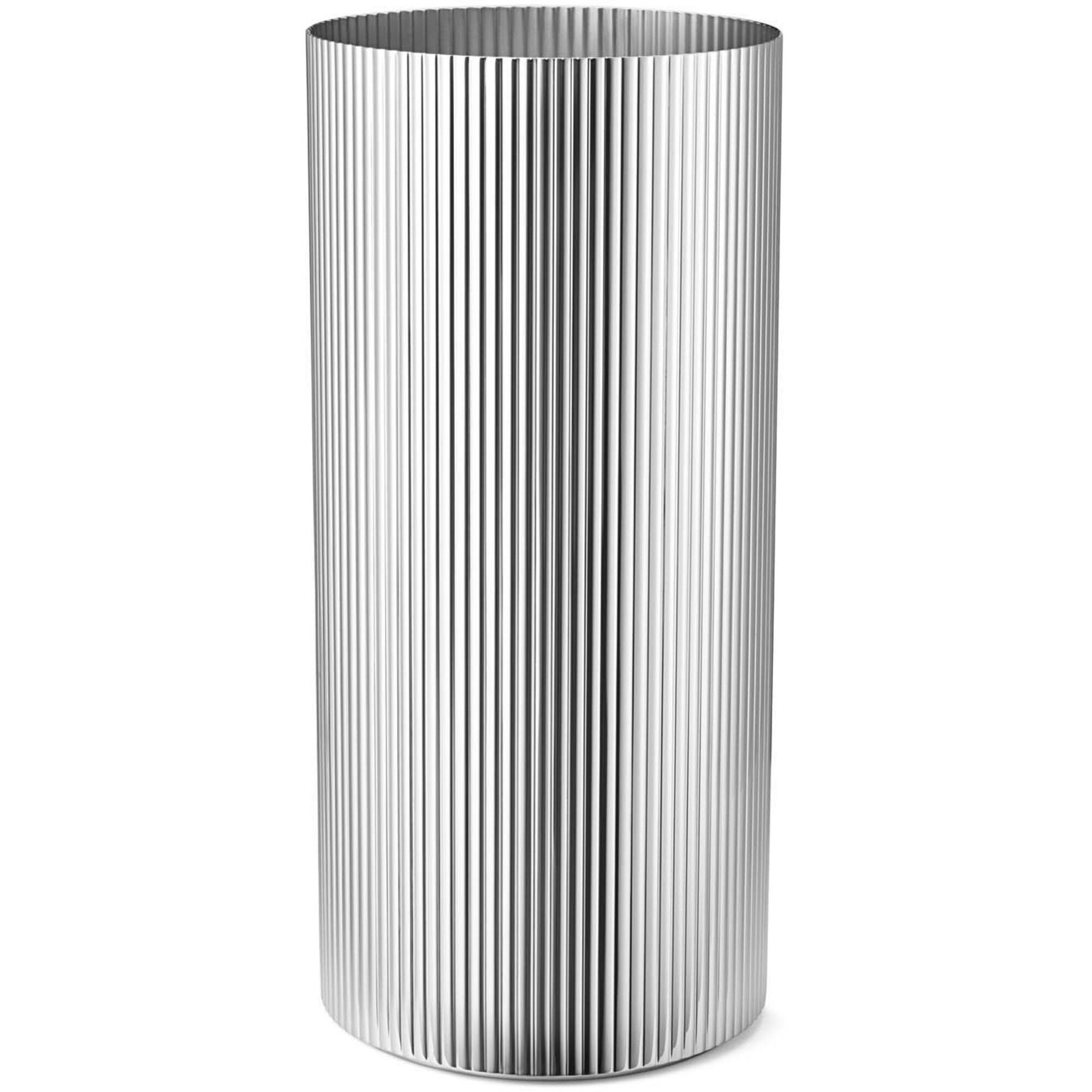 Bernadotte Vase Rustfrit Stål 26 Cm Black Friday Georg Jensen Tilbud