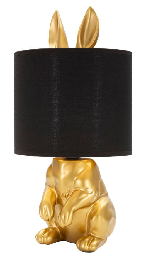 Glam Bordlampe i Polyresin og Metal - Black Friday Tilbud