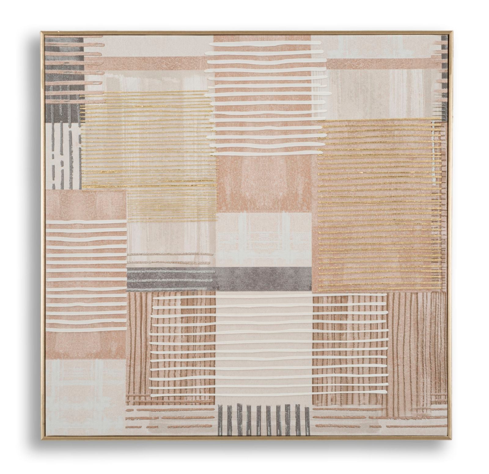 Billedramme Af Fyrretræ, Lærred Og Plast     60x3x60 Cm   Canvas Print Black Friday Mauro Ferretti Tilbud