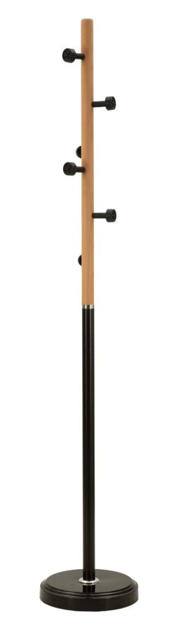 Rock Coat Rack     Tøjstativ I Metal Og Træ (ø30 X 176 Cm) Black Friday Mauro Ferretti Tilbud