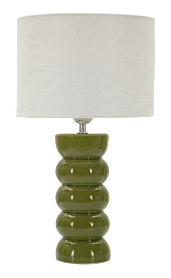 Torr Table Lamp     Grøn Bordlampe (ø25 X 46 Cm) Black Friday Mauro Ferretti Tilbud