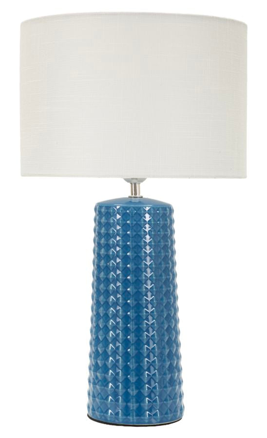 Gliss Table Lamp     Blå Bordlampe (ø30 X 52 Cm) Black Friday Mauro Ferretti Tilbud