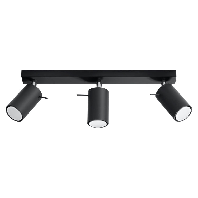 Loftslampe Ring 3 Sort Black Friday Sollux Lighting Tilbud