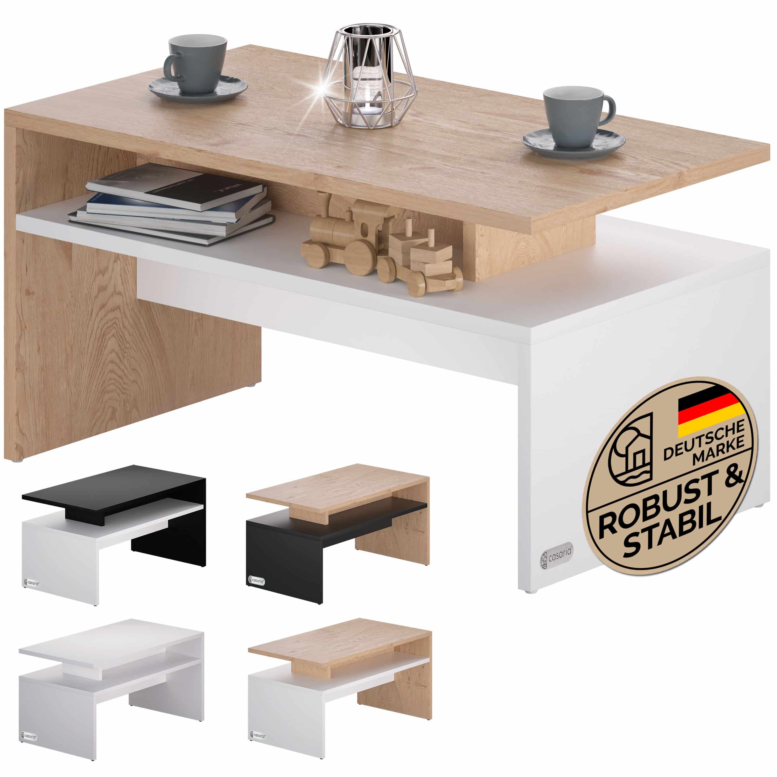 Sofabord i Hvid Natur – Fantastisk Black Friday Tilbud!