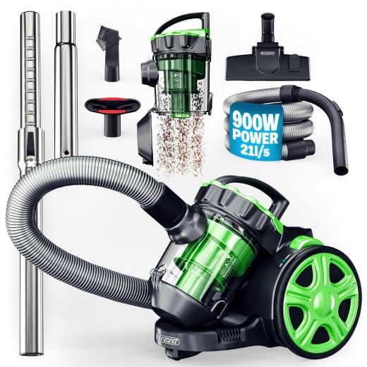 Effektiv Grøn Multi Cyklon Støvsuger 900 Watt – Black Friday!