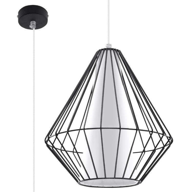 Vedhæng Lampe Demi Sort Black Friday Sollux Lighting Tilbud
