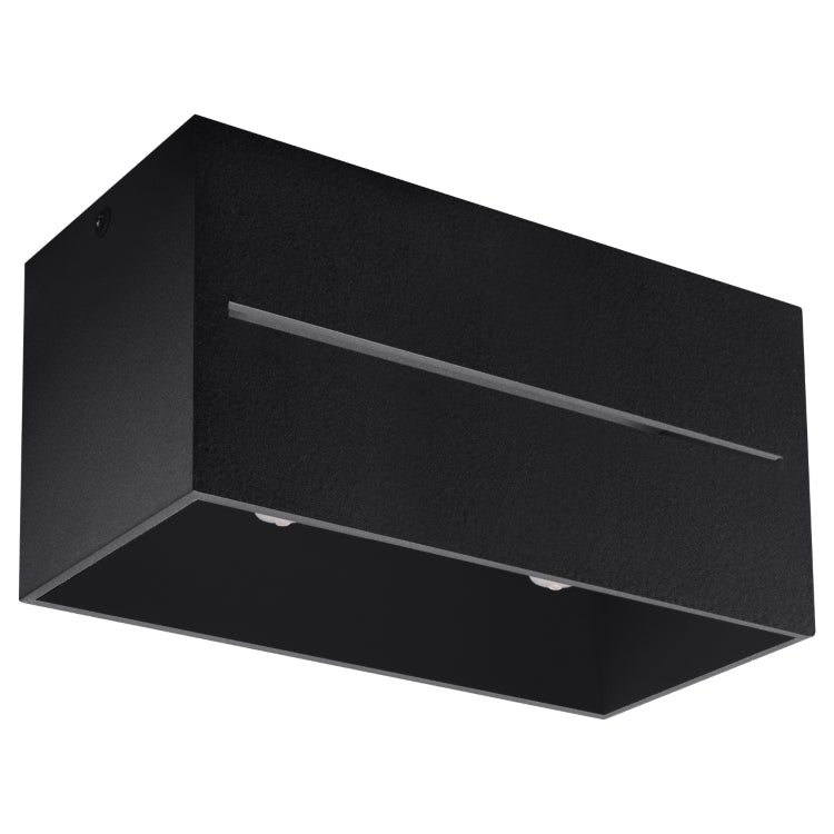 Loftslampe Lobo 2 Sort Black Friday Sollux Lighting Tilbud
