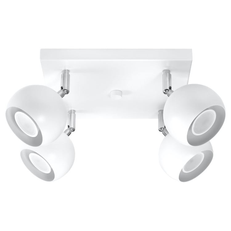 Loftslampe Oculare 4 Hvid Black Friday Sollux Lighting Tilbud