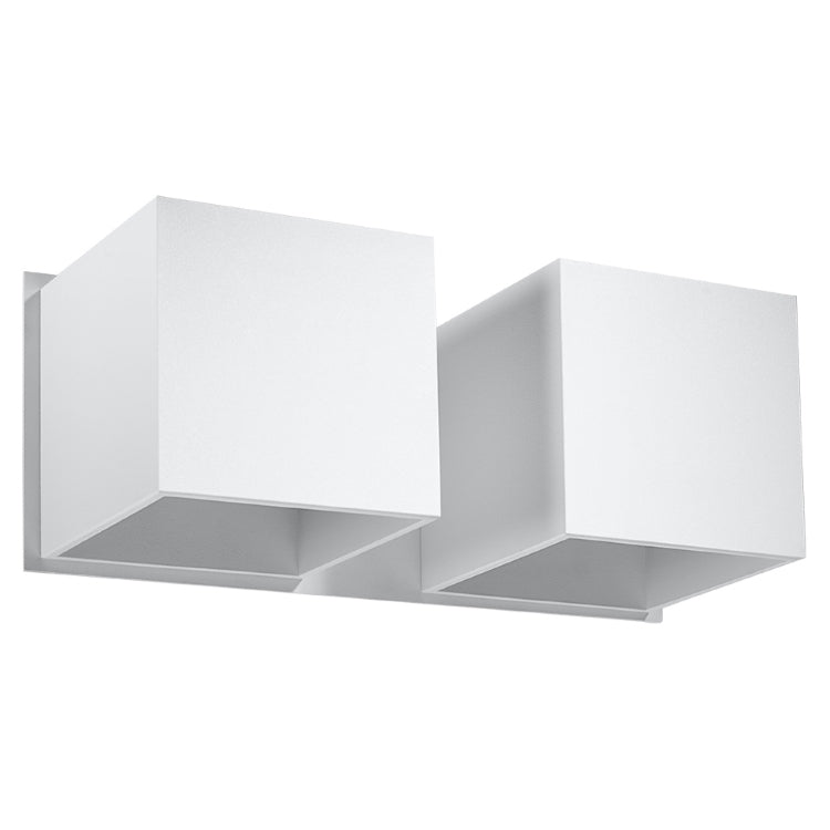 Væglampe Quad 2 Hvid Black Friday Sollux Lighting Tilbud