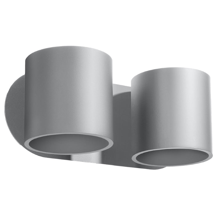 Væglampe Orbis 2 Grå Black Friday Sollux Lighting Tilbud