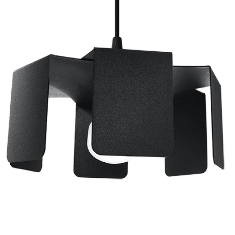 Vedhæng Lampe Tulip Sort Black Friday Sollux Lighting Tilbud