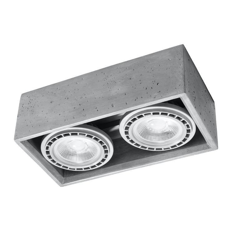 Loftslampe Quatro 2 Beton Black Friday Sollux Lighting Tilbud