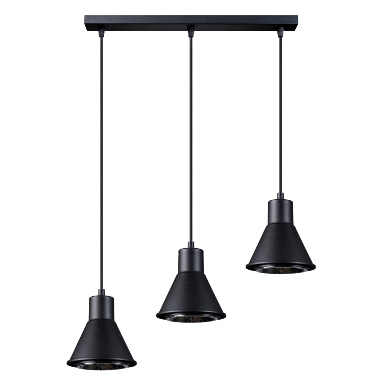 Pendellampe Taleja 3 Sort [es111] Black Friday Sollux Lighting Tilbud