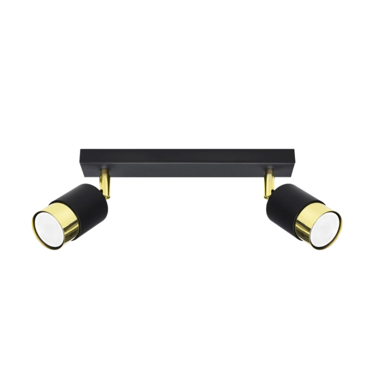 Loftslampe Nero 2 Sort Guld Black Friday Sollux Lighting Tilbud