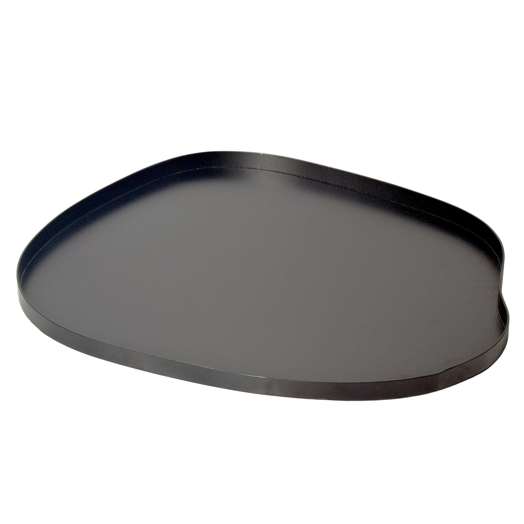 Dekorationsbakke I Metal   35 Cm   Sort   Håndlavet Black Friday Skyport Tilbud