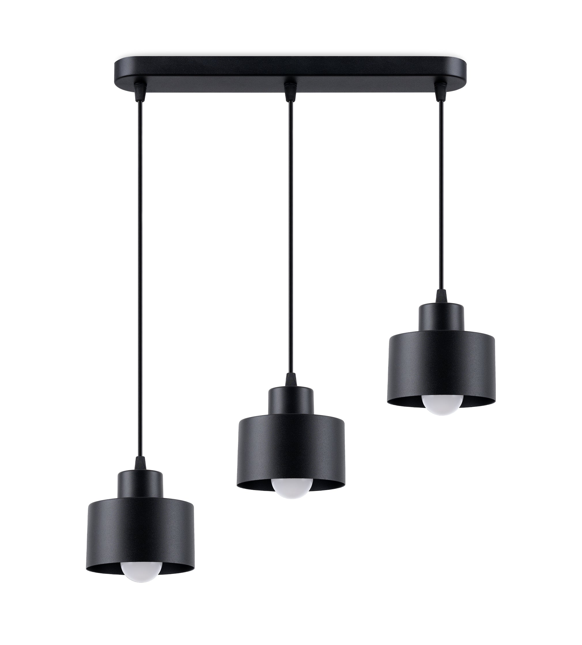 Vedhæng Lampe Savar 3 Sort Black Friday Sollux Lighting Tilbud