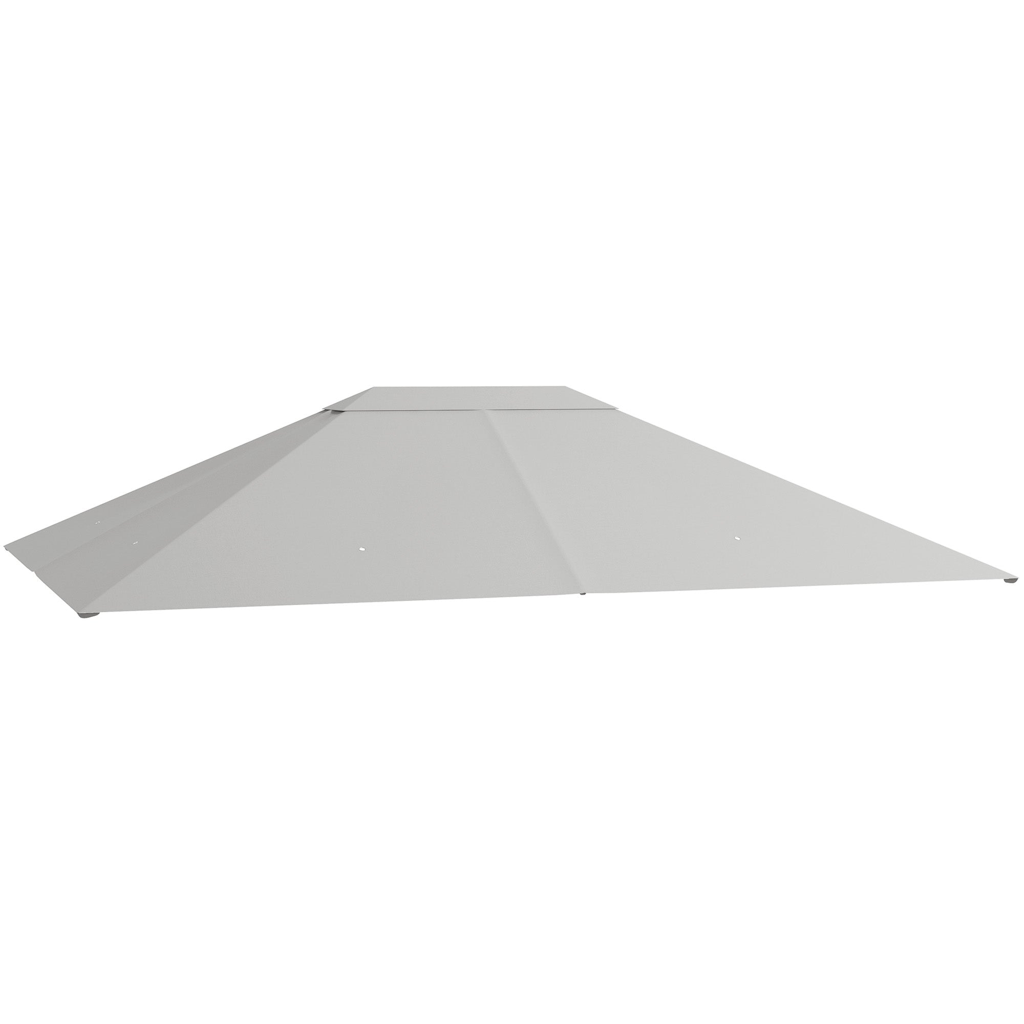 Udskiftningstag Til Pavillon Lysthusbaldakin, Vejrbestandig, 397 X 297 Cm, Lysegrå Black Friday Aosom Tilbud