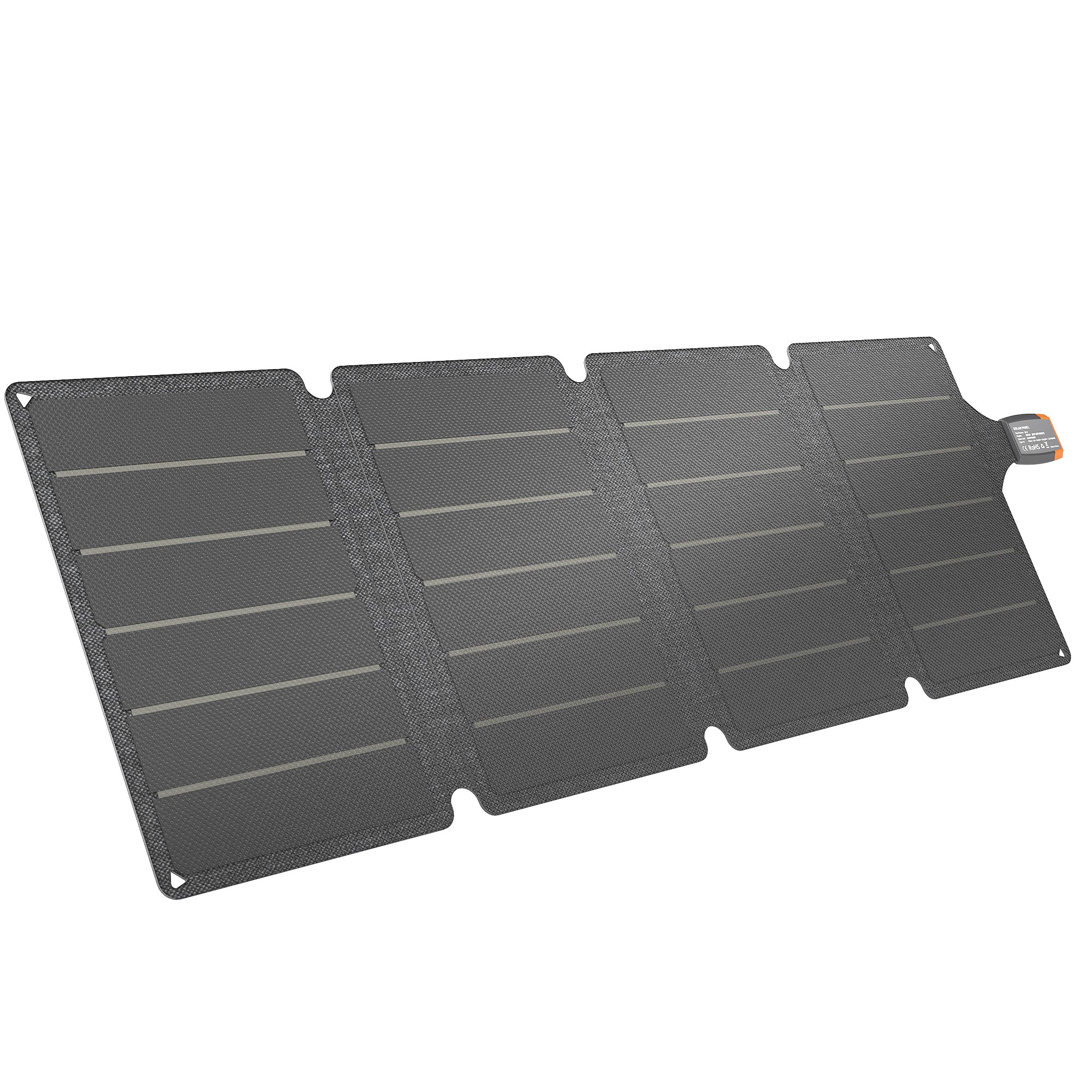 Bærbart Solpanel, 36w Hurtigopladning, Vandtæt, Foldbar, Oplader, Grå Black Friday Aosom Tilbud